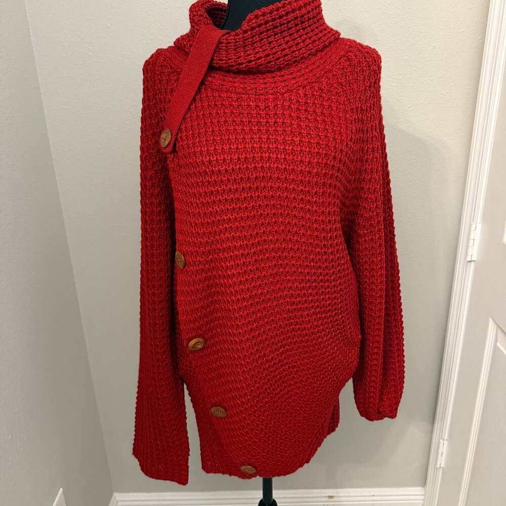 Red Womens Sweater XL NEW Not Worn